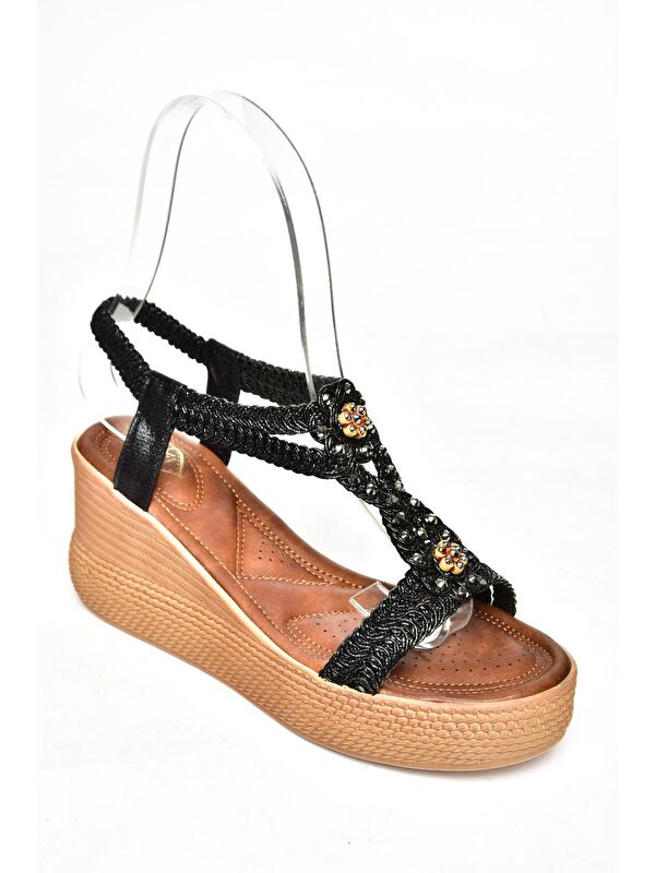 S2581880 Siyah Kadın Sandalet - Görsel 2