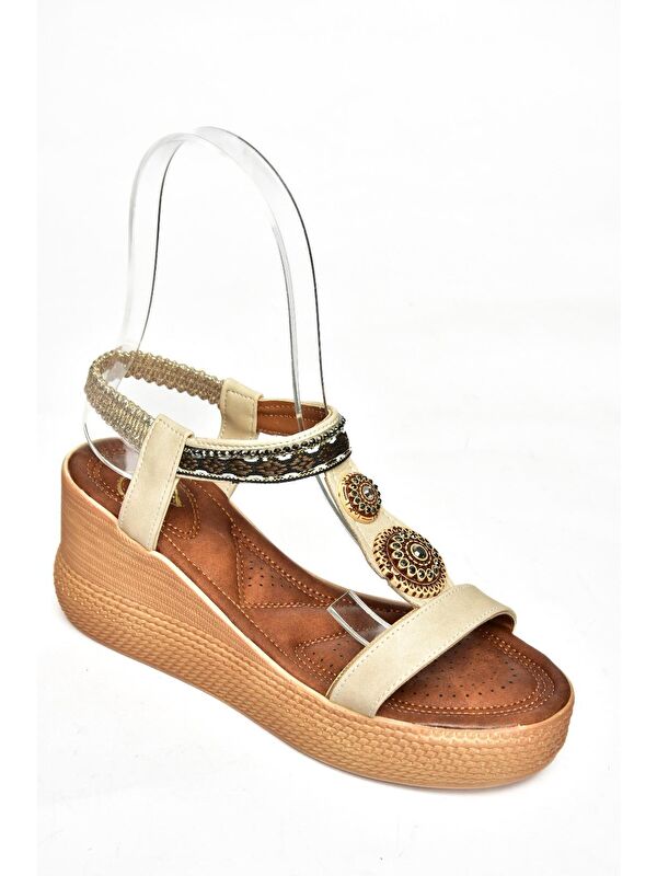 S2581360 Bej Kadın Sandalet - Görsel 7