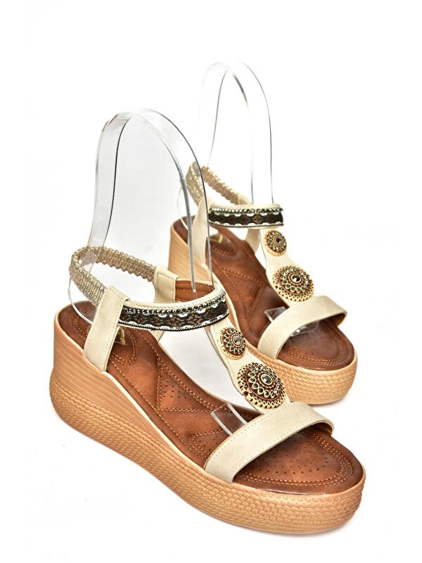 S2581360 Bej Kadın Sandalet - Görsel 8