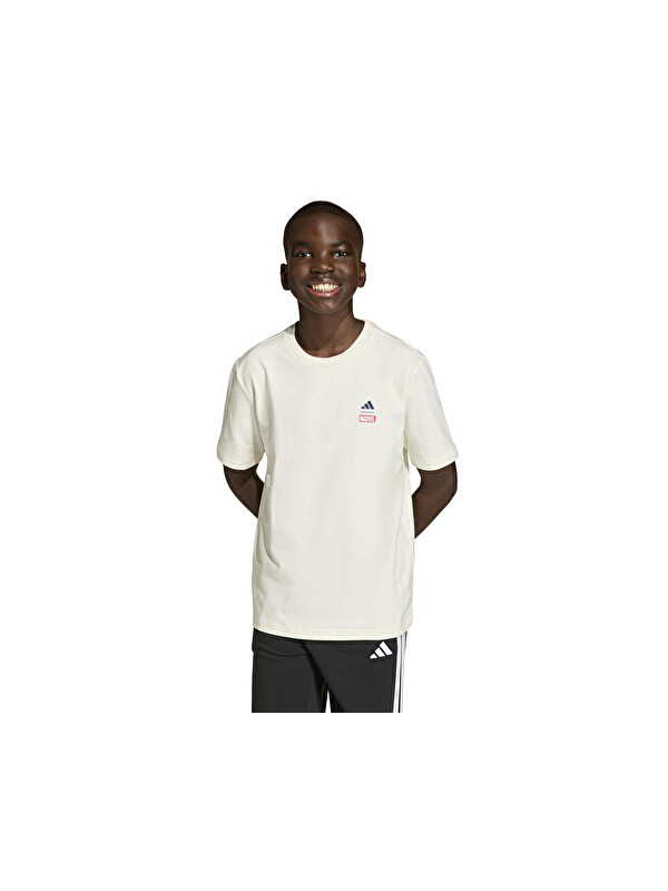 Adidas J Marvel Sm Gfx T Çocuk Günlük Tişört JZ3555 Beyaz