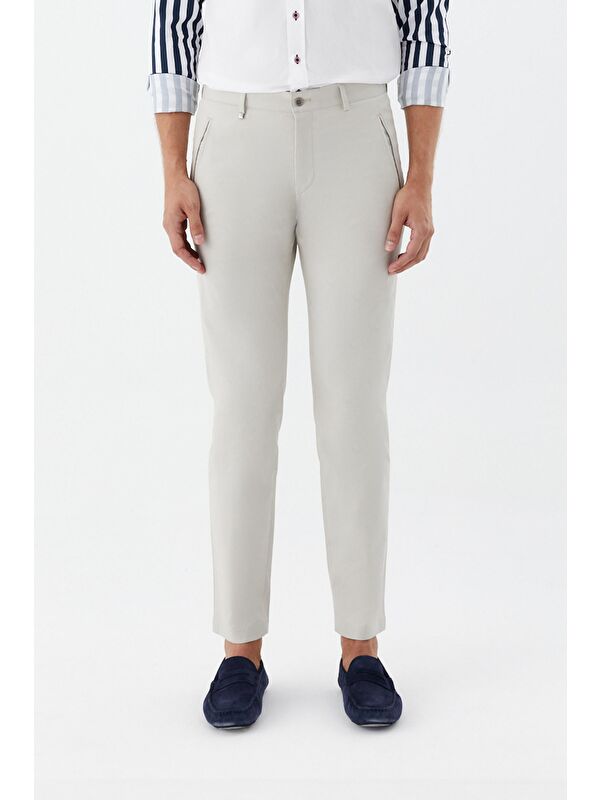 Sabri Özel Regular Fit Klasik Erkek Pantolon Taş
