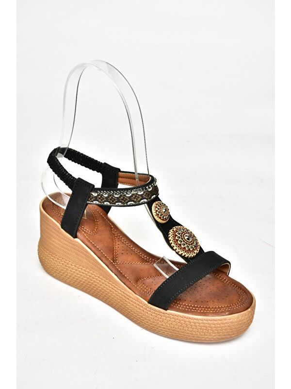 S2581360 Siyah Kadın Sandalet - Görsel 6