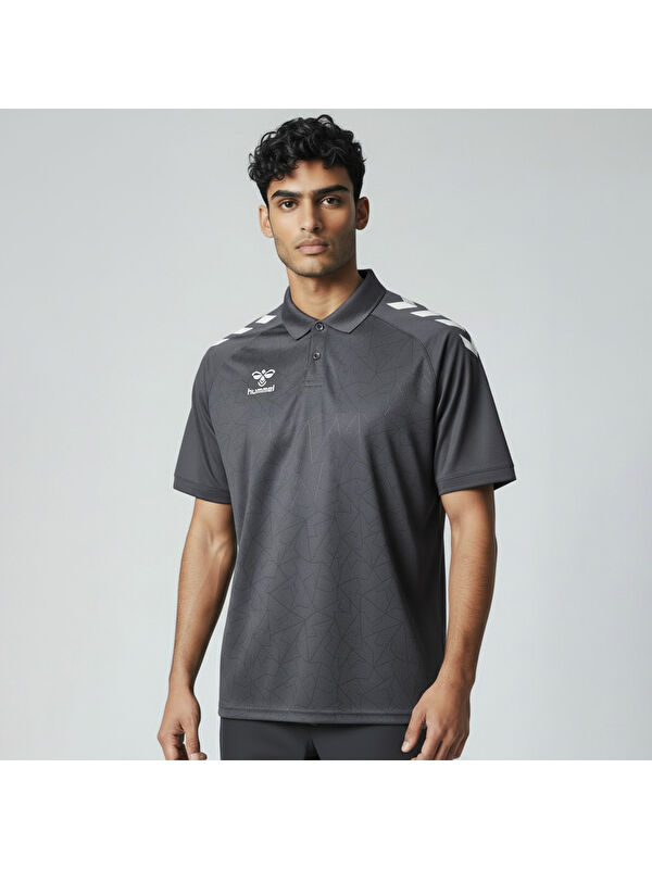Hummel Dream Functional Erkek Gri Polo Yaka Tişört