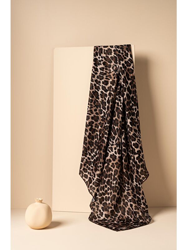 Jawel Kadın Leoparlı Soft Eşarp