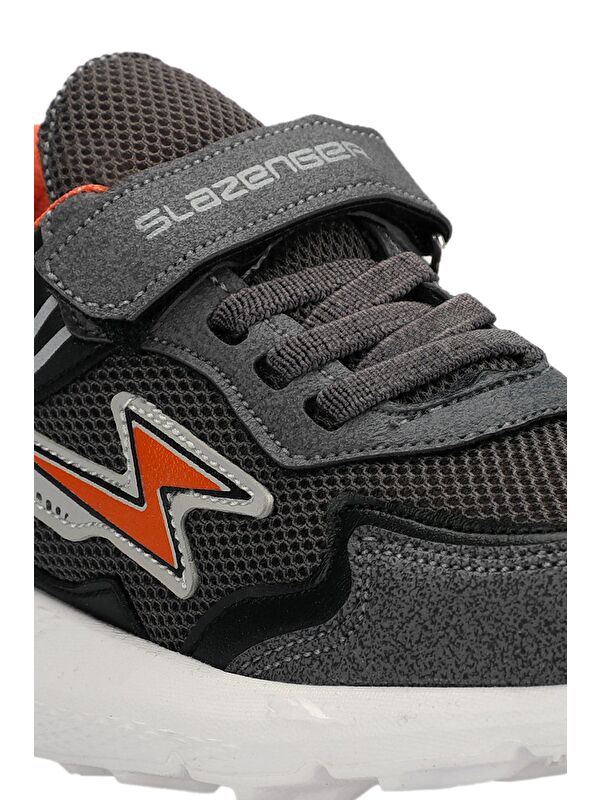 KAORU IN Erkek Çocuk Sneaker Ayakkabı Koyu Gri / Turuncu - Görsel 5