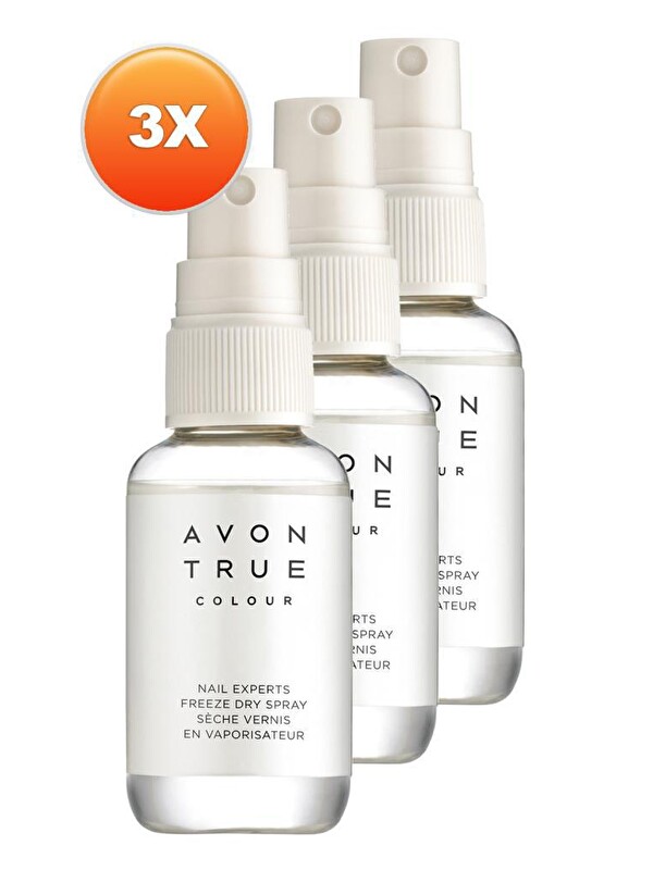 AVON True Colour Tırnak Cilası Kurutucu Sprey 50 ml 3'lü Set
