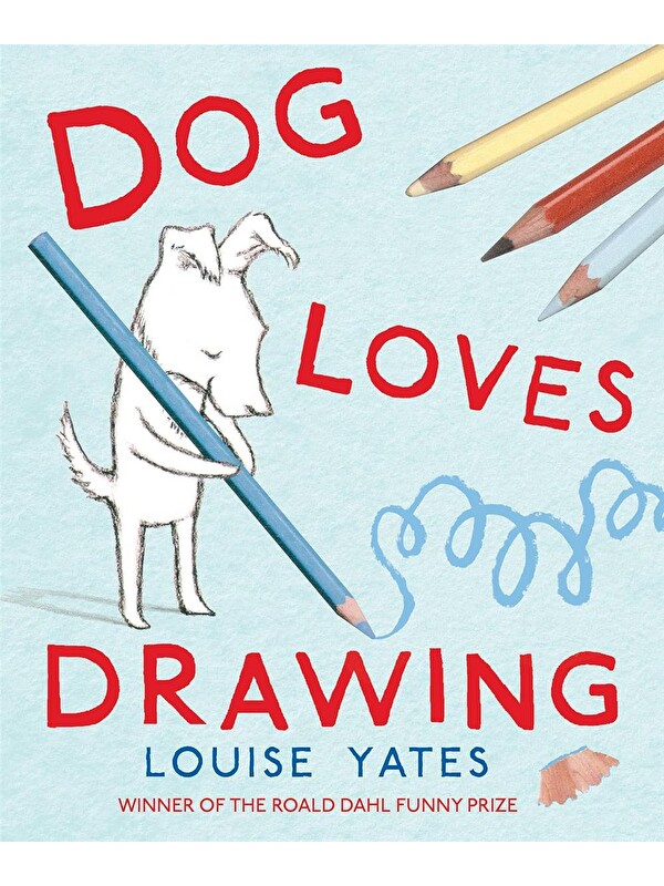Red Fox Dog Loves Drawing