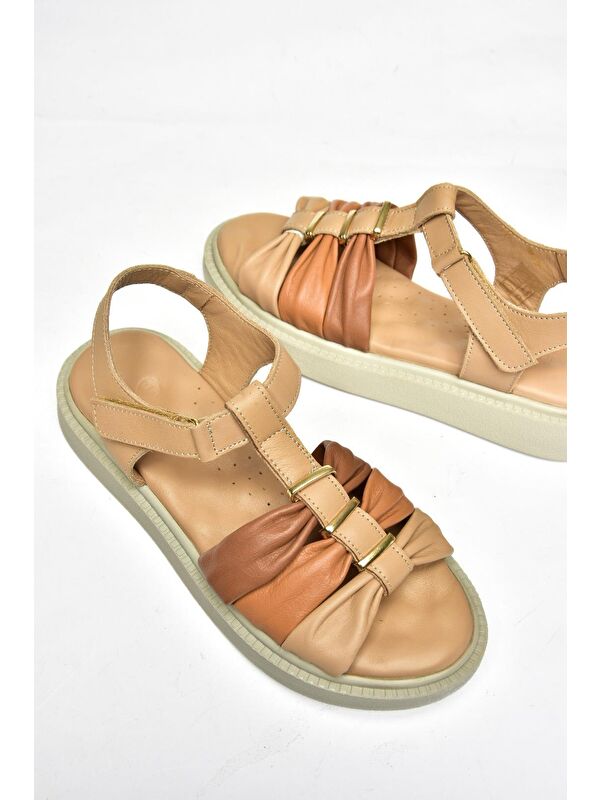 P5400267 Ten Kadın Sandalet - Görsel 4