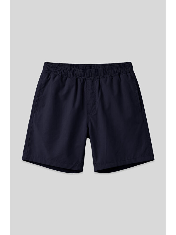Tommylife Lacivert Hızlı Kuruyan Standart Fit Erkek Deniz Şortu - 81237