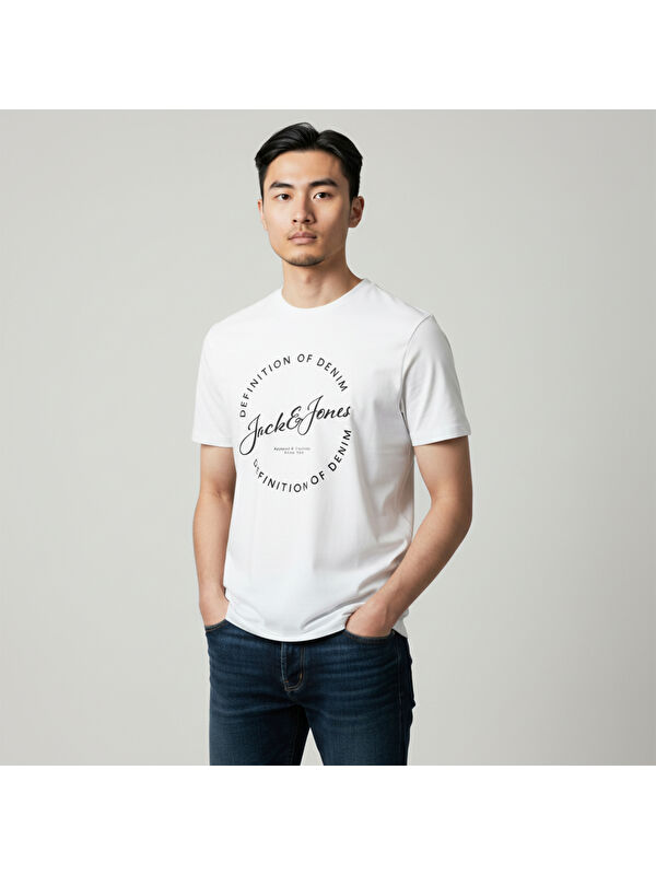 Jack & Jones Grayson Erkek Beyaz Tişört