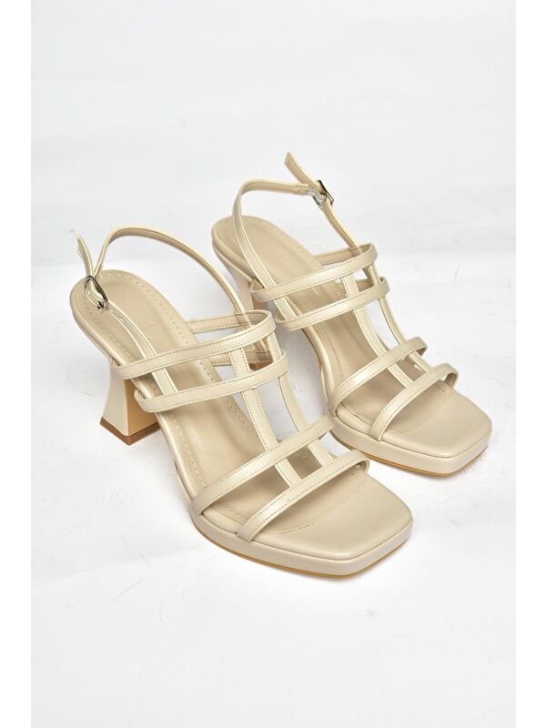 S5693160 Ten Kadın Topuklu Ayakkabı - Görsel 4