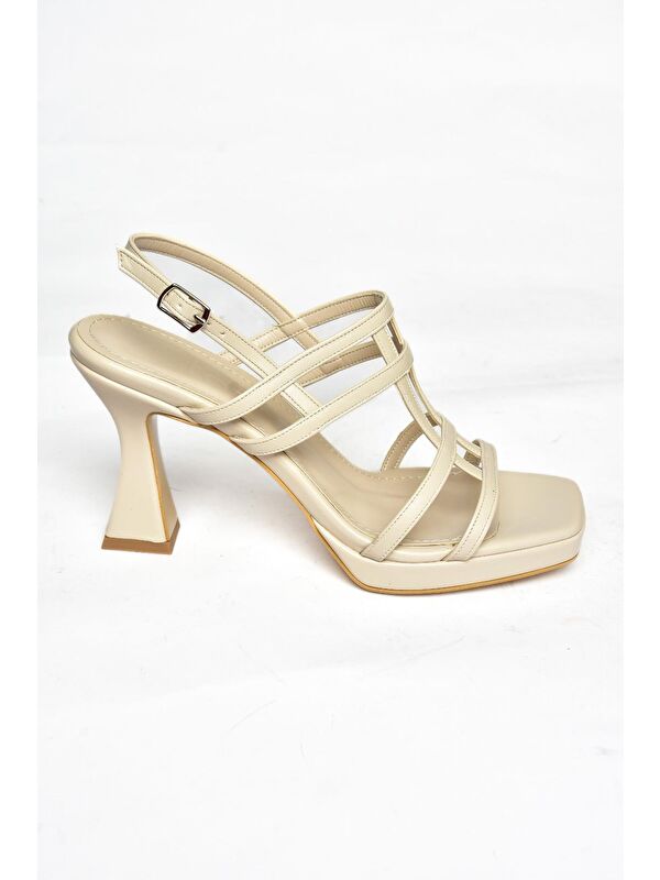 S5693160 Ten Kadın Topuklu Ayakkabı - Görsel 2