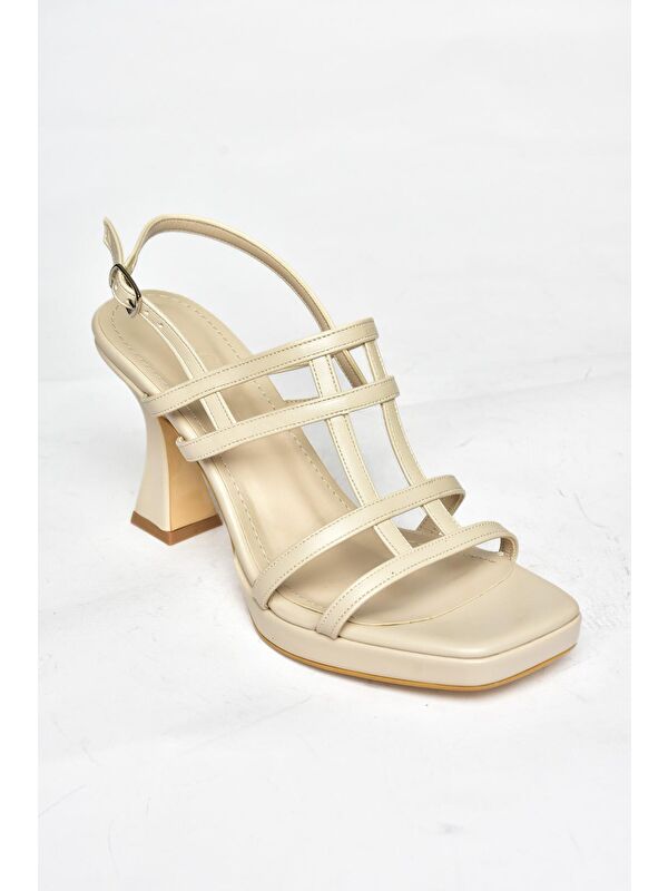 S5693160 Ten Kadın Topuklu Ayakkabı - Görsel 3