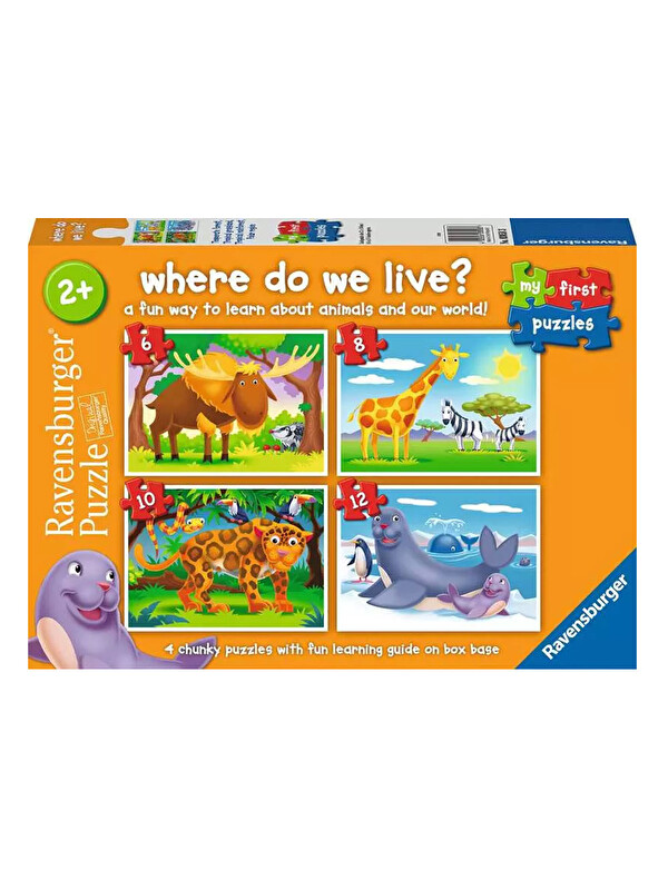Ravensburger 6/8/10/12 Parça Puzzle Yaşadığım Yer RPK030583