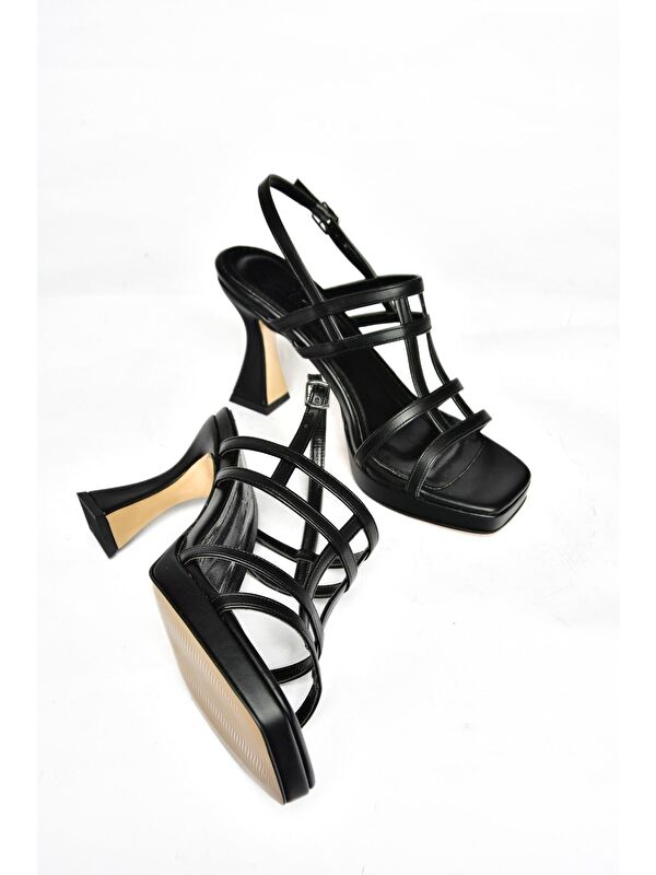 S5693160 Siyah Kadın Topuklu Ayakkabı - Görsel 4