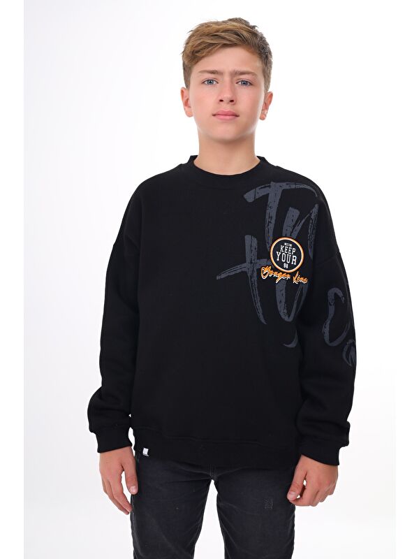 Toontoykids Erkek Çocuk Baskılı Sweatshirt