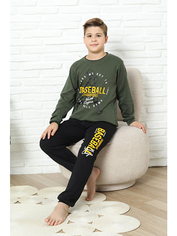 Modanino Erkek Çocuk Pijama Takımı %100 Pamuk İnterlok Kumaş 12447