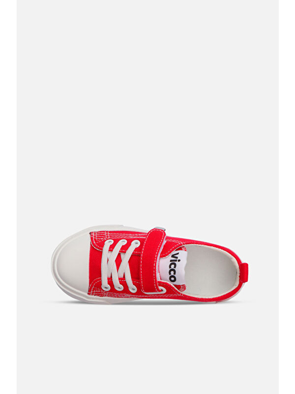 Lee Basic Unisex Okul Öncesi Kırmızı Spor Ayakkabı - Görsel 4