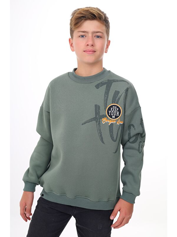 Toontoykids Erkek Çocuk Baskılı Sweatshirt