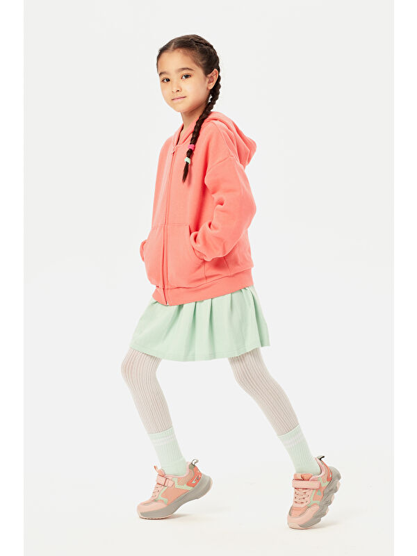 Space Kürklü Kız Çocuk Pudra Outdoor - Görsel 5