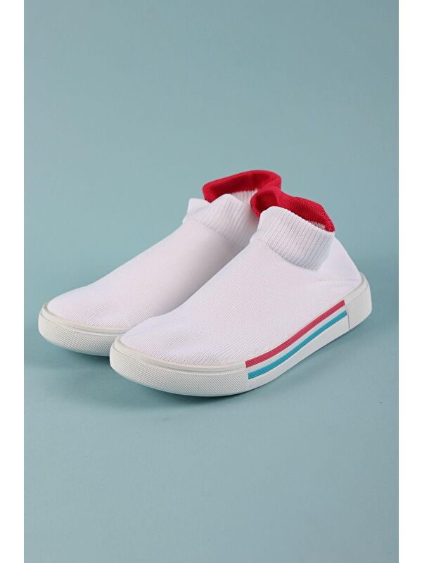 Love Çorap Ayakkabı Beyaz - Görsel 5