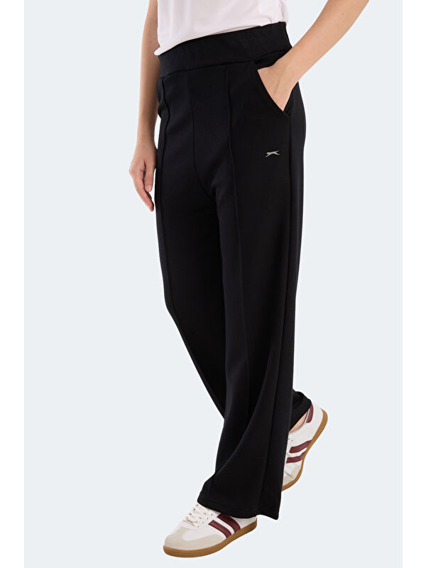 SLAZENGER VILLE CZG Kadın Bol Paça Siyah Eşofman Altı