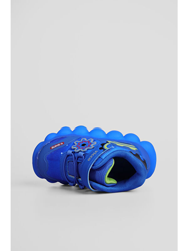 Port Işıklı Erkek Bebek Saks Mavi Spor Ayakkabı - Görsel 4