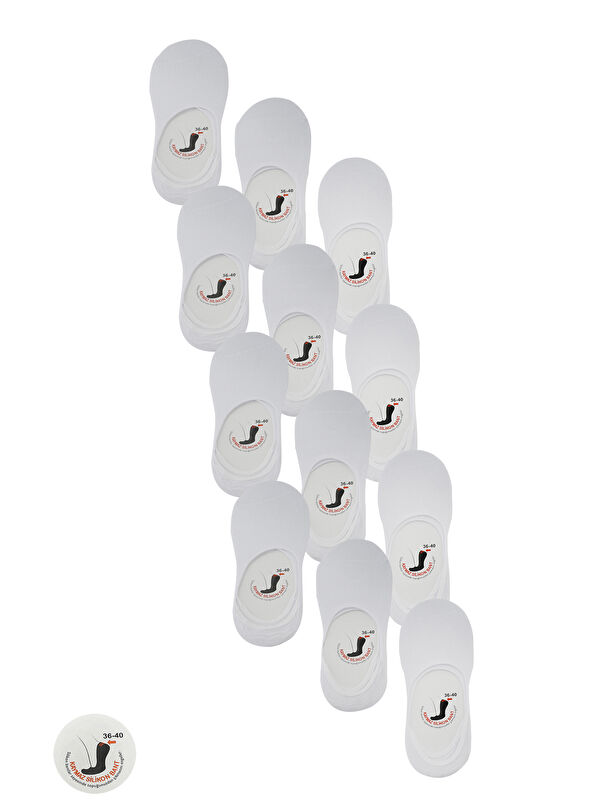 SLAZENGER JAMAR 12 li Set Kadın  Beyaz Çorap