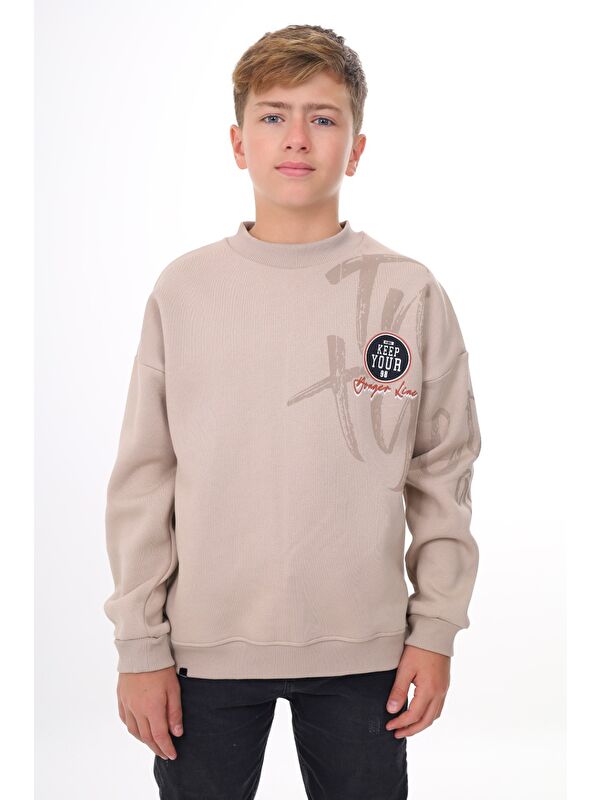 Toontoykids Erkek Çocuk Baskılı Sweatshirt