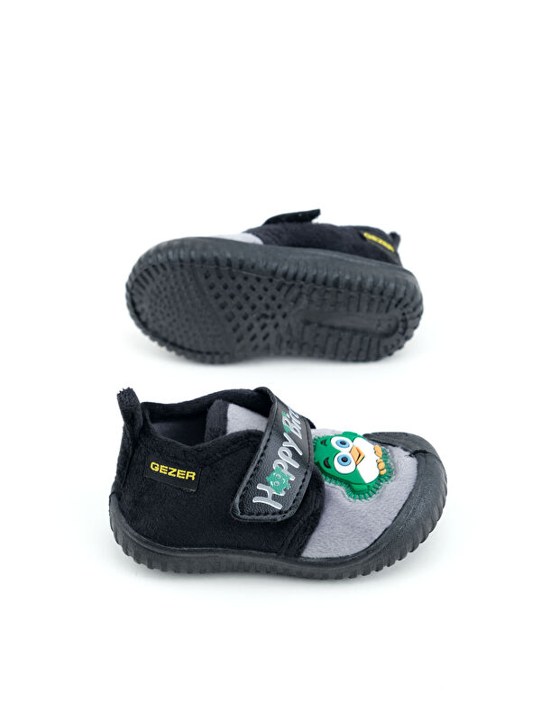 Kışlık Cırtlı Ayarlanabilir Rahat Taban Happy Birds Bebe Erkek Panduf Ayakkabı - Görsel 10