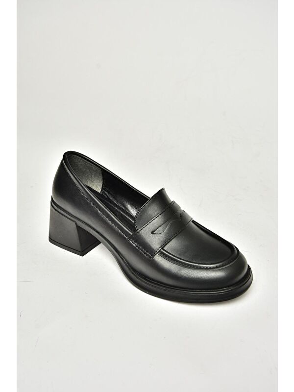 T8201453 Siyah Kadın Topuklu Ayakkabı - Görsel 5