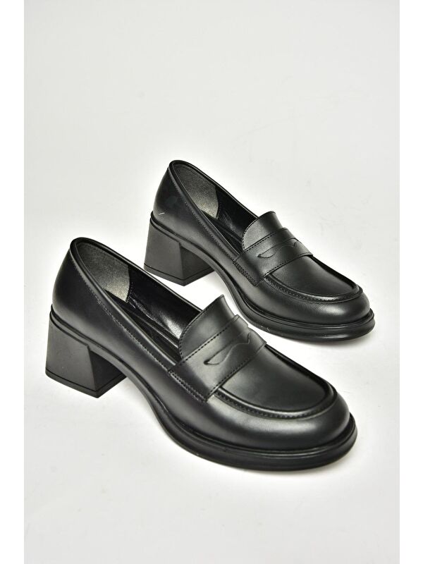 T8201453 Siyah Kadın Topuklu Ayakkabı - Görsel 6