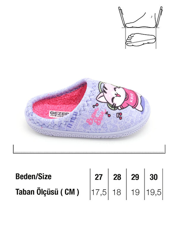 Kız Çocuk Kışlık Rahat Taban Ev Bahçe Gondol Terlik - Görsel 3