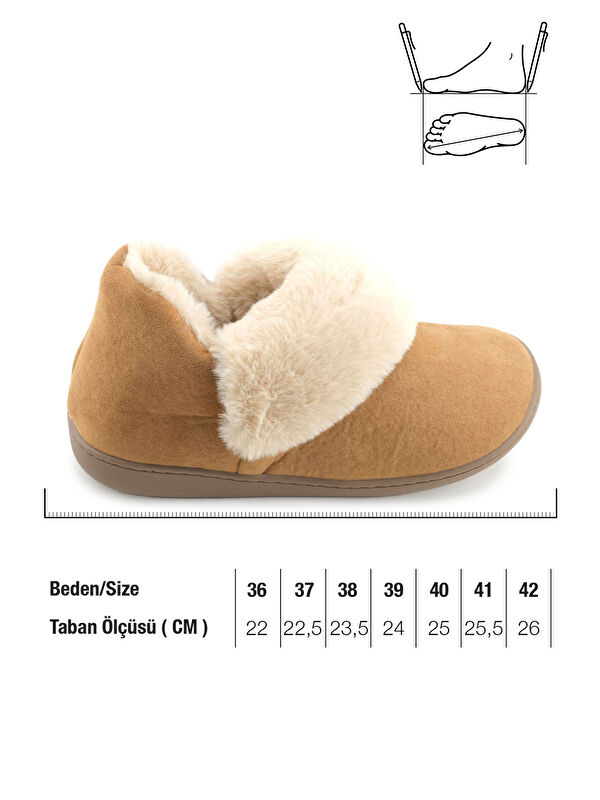 Kadın Kışlık İçi Pelüşlü Rahat Taban Ev Bahçe Panduf Bot - Görsel 3
