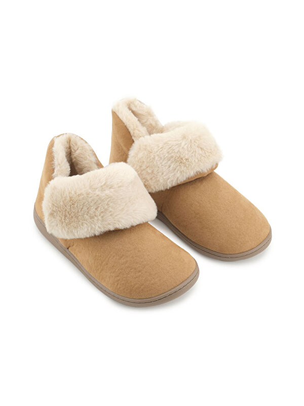 Kadın Kışlık İçi Pelüşlü Rahat Taban Ev Bahçe Panduf Bot - Görsel 4