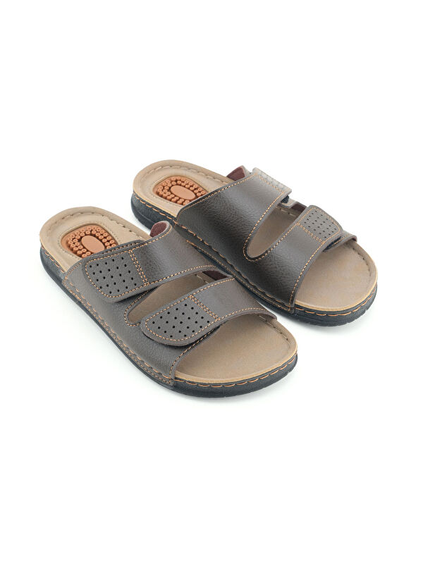 Yazlık İki Toka Ayarlanabilir Masaj Taban Erkek Terlik - Görsel 4