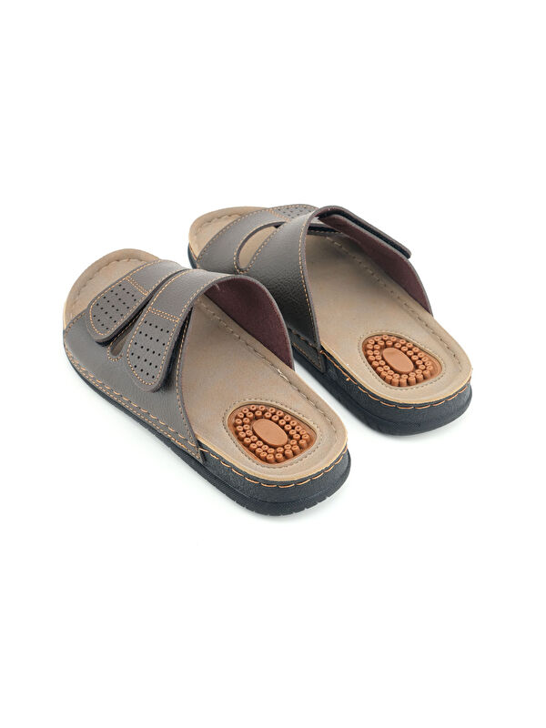 Yazlık İki Toka Ayarlanabilir Masaj Taban Erkek Terlik - Görsel 5