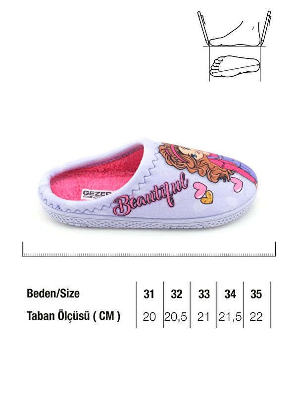 Kız Çocuk Kışlık Rahat Taban Ev Bahçe Gondol Terlik - Görsel 3