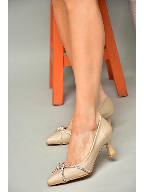 S2460616 Ten Kadın Topuklu Ayakkabı - Görsel 6