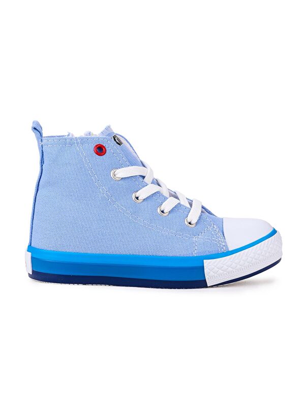 Tinna Bağcıklı Erkek Çocuk Boğazlı Keten Spor Ayakkabı - Görsel 4