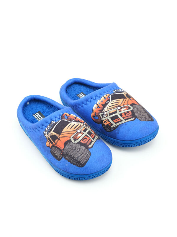 Erkek Çocuk Kışlık Rahat Taban Ev Bahçe Gondol Terlik - Görsel 4