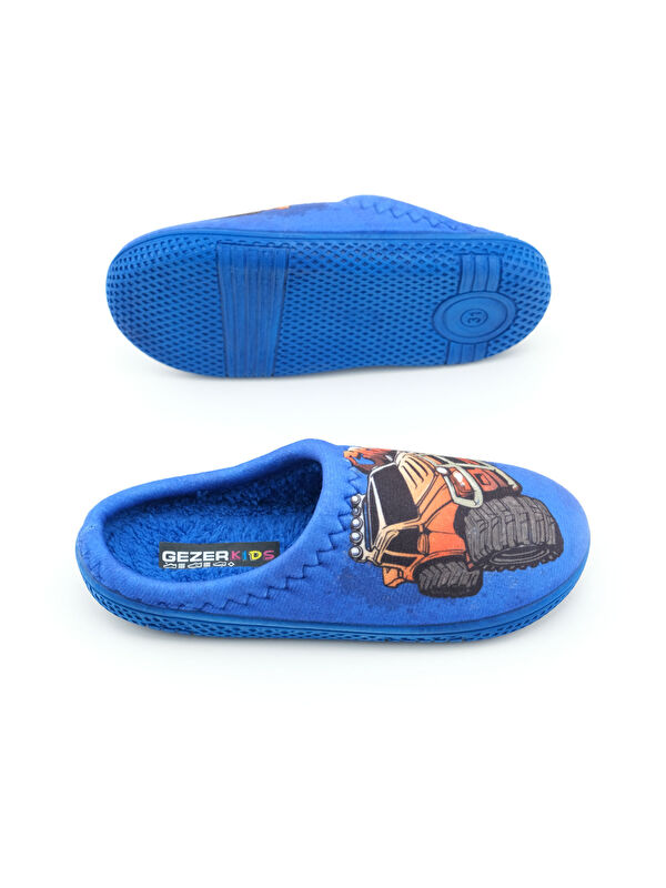 Erkek Çocuk Kışlık Rahat Taban Ev Bahçe Gondol Terlik - Görsel 6