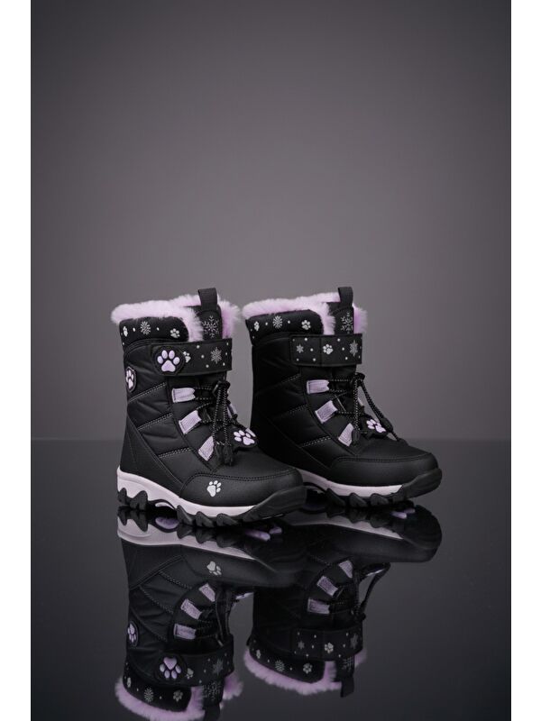 RAGYER İçi Kürklü Bağcıklı ve Cırtlı Kız Çocuk Bot - Görsel 3