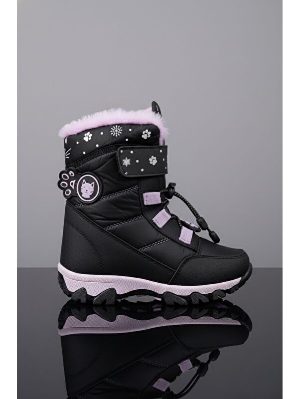 RAGYER İçi Kürklü Bağcıklı ve Cırtlı Kız Çocuk Bot - Görsel 4