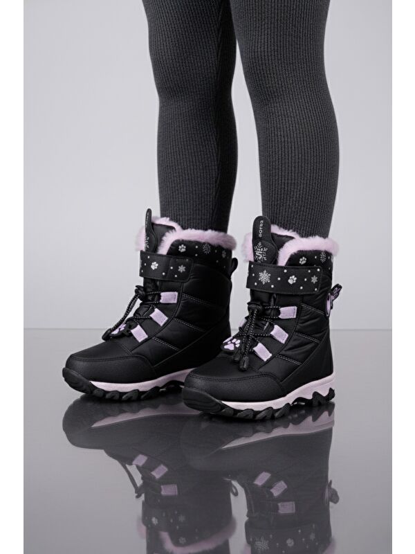 RAGYER İçi Kürklü Bağcıklı ve Cırtlı Kız Çocuk Bot - Görsel 5