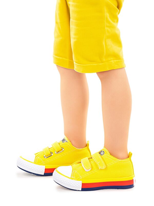 Linen Cırtlı Erkek Bebek Keten Spor Ayakkabı - Görsel 3