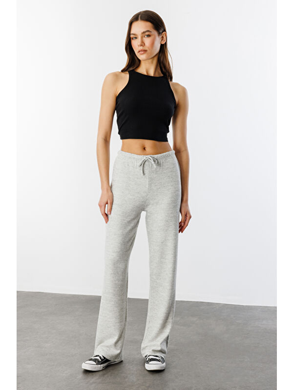 Genius Store Yumoş Bol Örme Kadın Pantolon ÖRME-PANTOLON