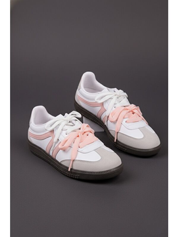 ETRO Çift Bağcıklı Günlük Kadın Sneaker Spor Ayakkabı - Görsel 2