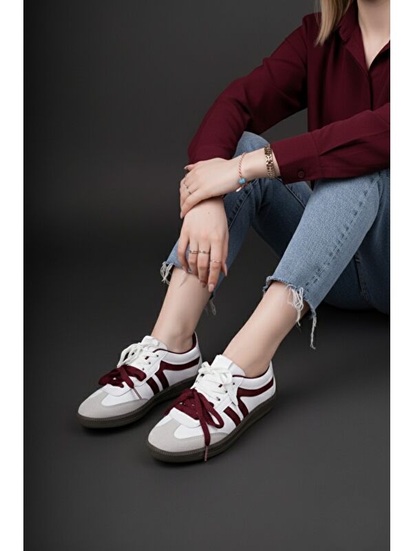 ETRO Çift Bağcıklı Günlük Kadın Sneaker Spor Ayakkabı - Görsel 5