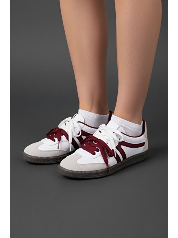 ETRO Çift Bağcıklı Günlük Kadın Sneaker Spor Ayakkabı - Görsel 6